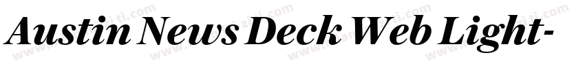 Austin News Deck Web Light字体转换